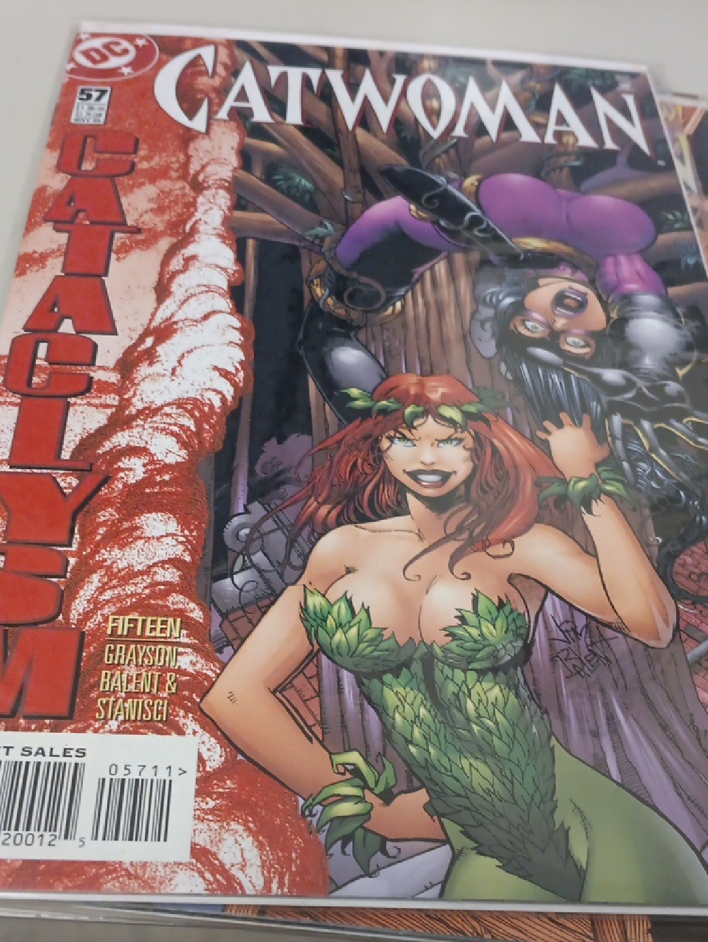 DC Catwoman Comic Featuring Poison Ivy - Green and Purple